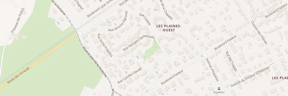 Plan du 55 Rue Georges Clémenceau au Coteau