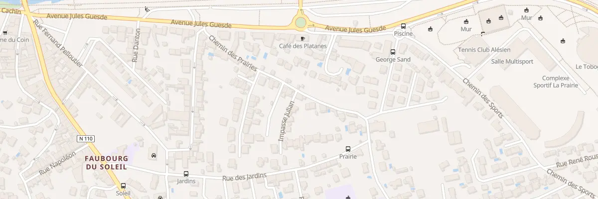 Plan du 1 Imp Julian à Alès
