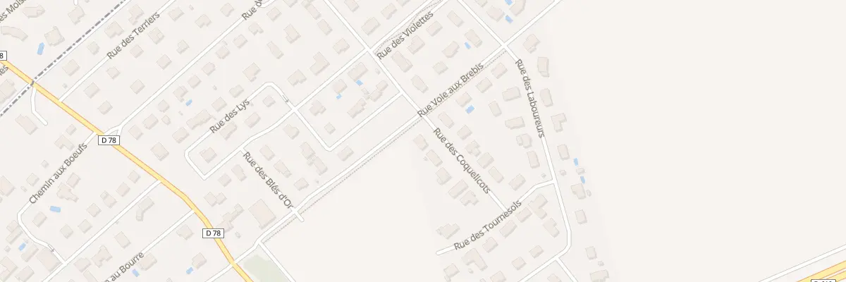 Plan du 2 Rue des Coquelicots à Lavau