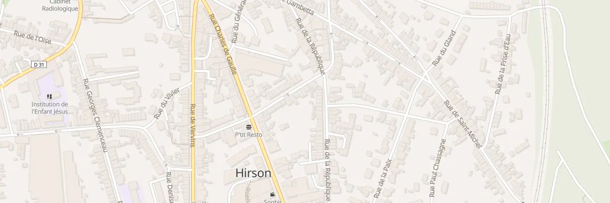 Plan du 32 Rue Henri Martin à Hirson