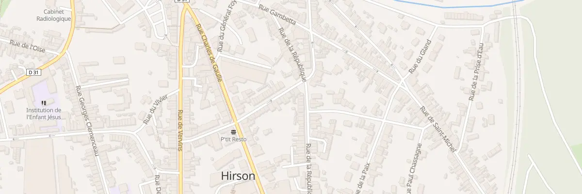Plan du 36 Rue Henri Martin à Hirson