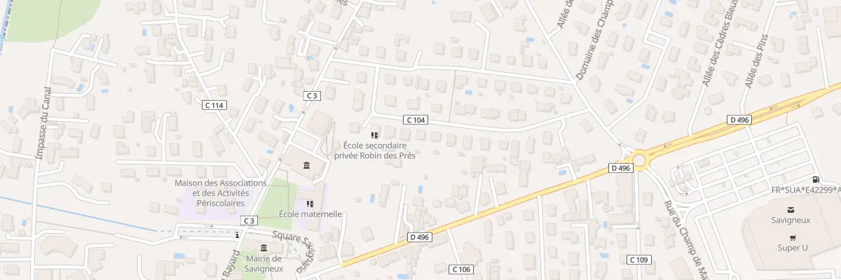 Plan du 35 Rue de Chantemerle à Savigneux