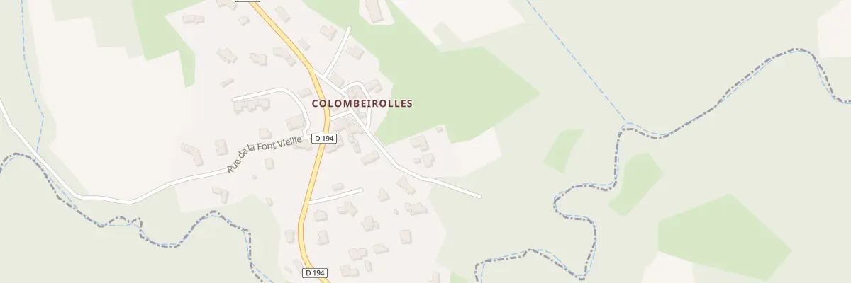 Plan du 5240 Colombeirolles à Saint-Théodorit