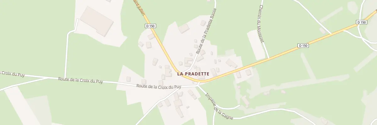 Plan du 5067 La Pradette à Montusclat
