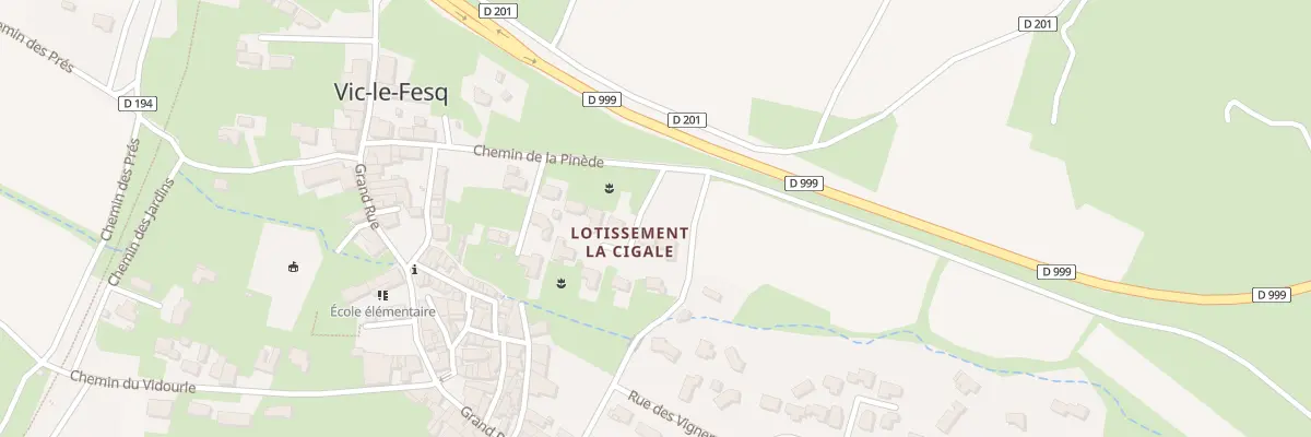 Plan du 39 Imp de la Cigale à Vic-le-Fesq