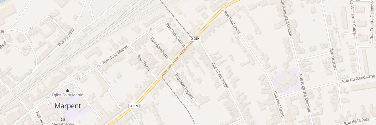 Plan du 716 Rue Léon Blum à Jeumont