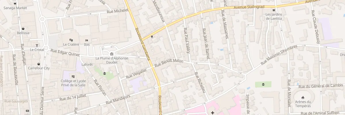 Plan du 10 Rue Pierre Brossolette à Alès