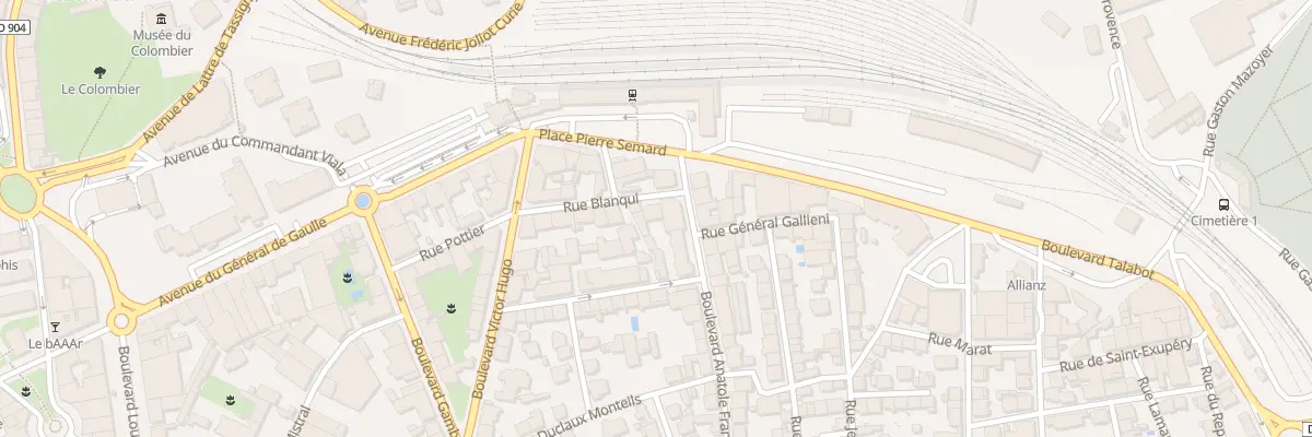 Plan du 16 Rue Blanqui à Alès