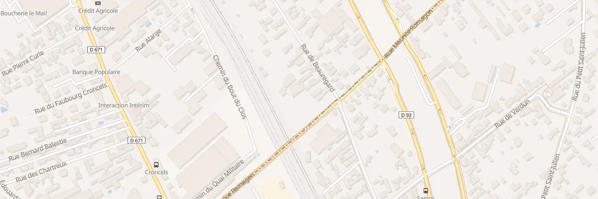 Plan du 112 Rue de Beauregard à Troyes