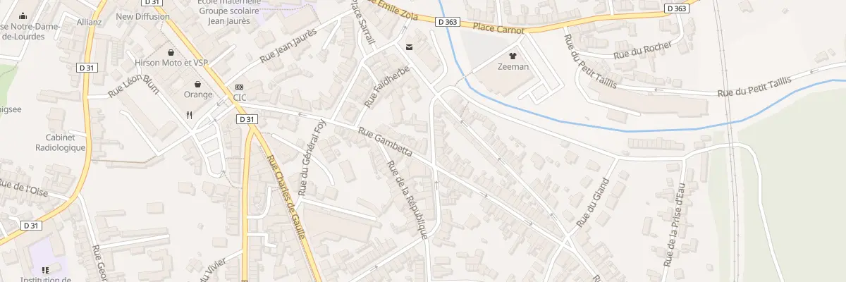 Plan du 51 Rue Gambetta à Hirson
