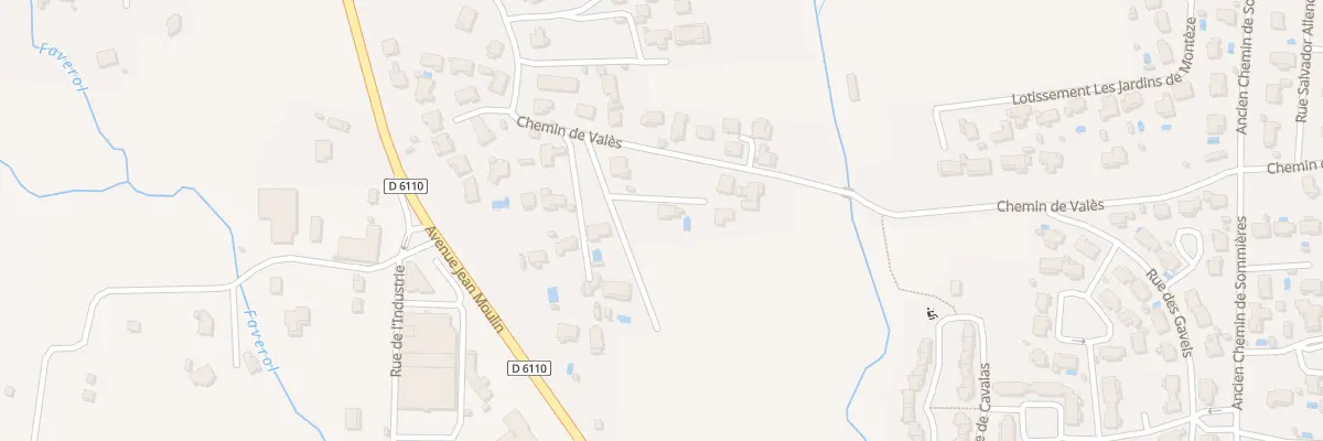 Plan du 298A Che de Valès à Saint-Christol-lez-Alès
