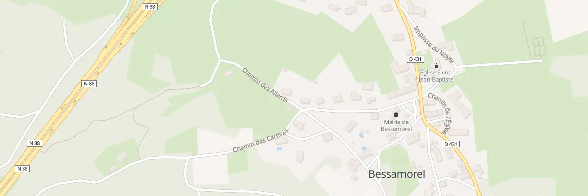 Plan du 5035 Le Bourg à Bessamorel
