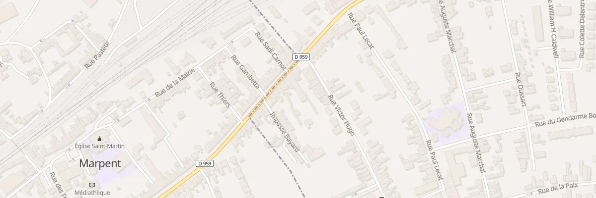 Plan du 708 Rue Léon Blum à Jeumont