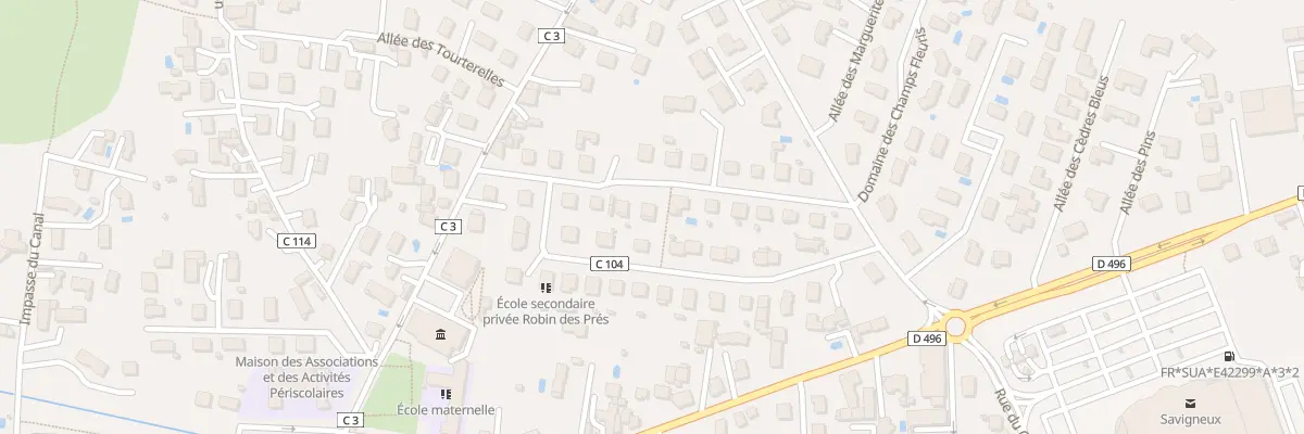 Plan du 6 Rue de Chantemerle à Savigneux
