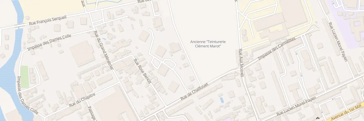 Plan du 5 Rue Clement Marot à Troyes