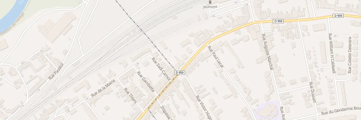 Plan du 647 Rue Léon Blum à Jeumont