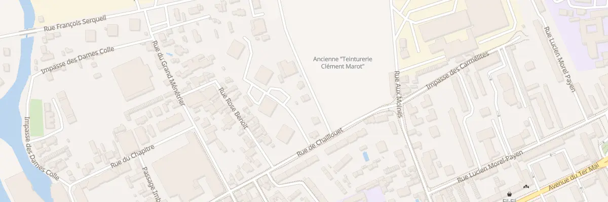 Plan du 3 Rue Clement Marot à Troyes