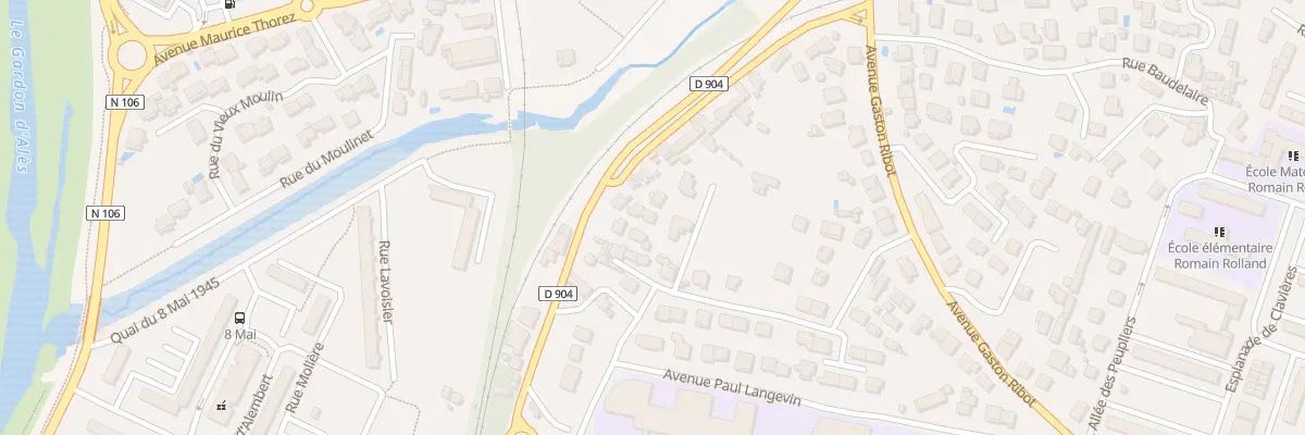 Plan du 3G Rue de la Mazade de Clavieres à Alès