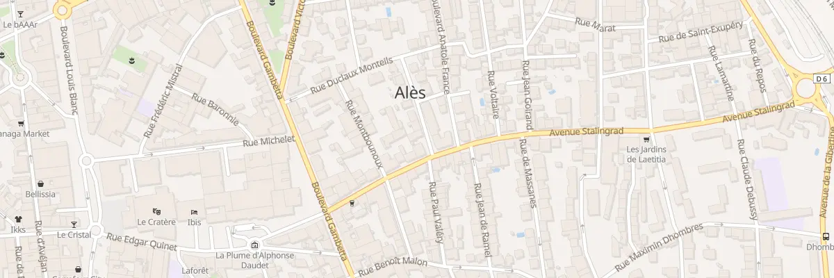 Plan du 15 Rue Camille Pelletan à Alès