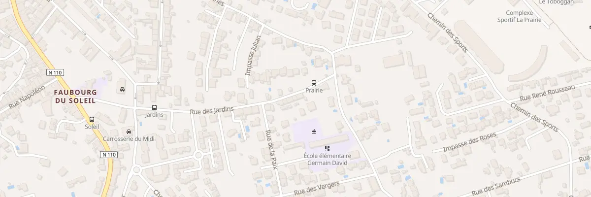 Plan du 390 Rue des Jardins à Alès