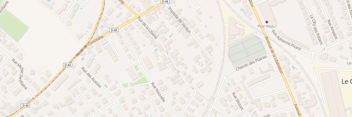 Plan du 43 Rue de la Liberté au Coteau