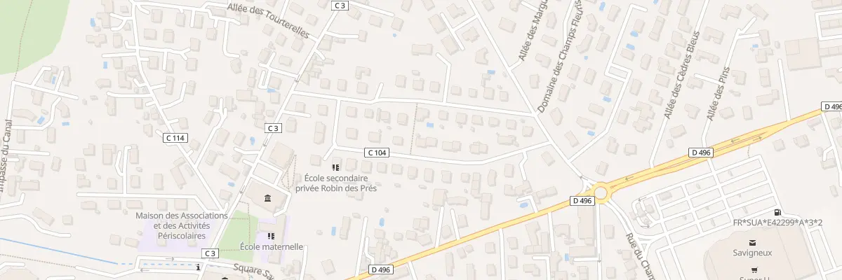 Plan du 34 Rue de Chantemerle à Savigneux