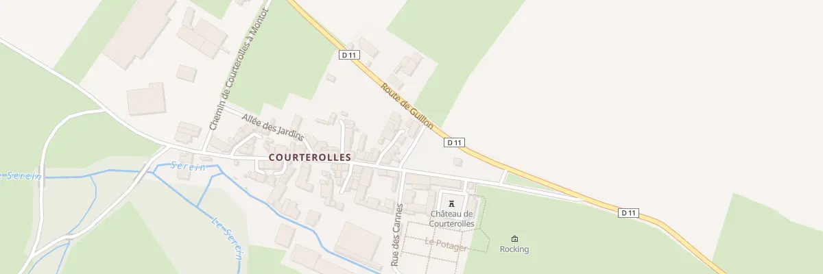 Plan du 3 Rte de Guillon - Courterolles à Guillon-Terre-Plaine
