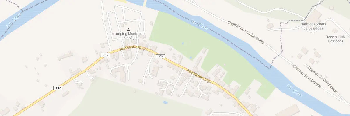 Plan du 107 Rue Victor Hugo à Bessèges