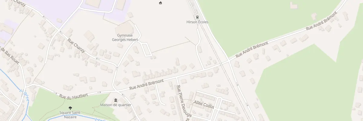Plan du 33 Rue André Brémont à Hirson