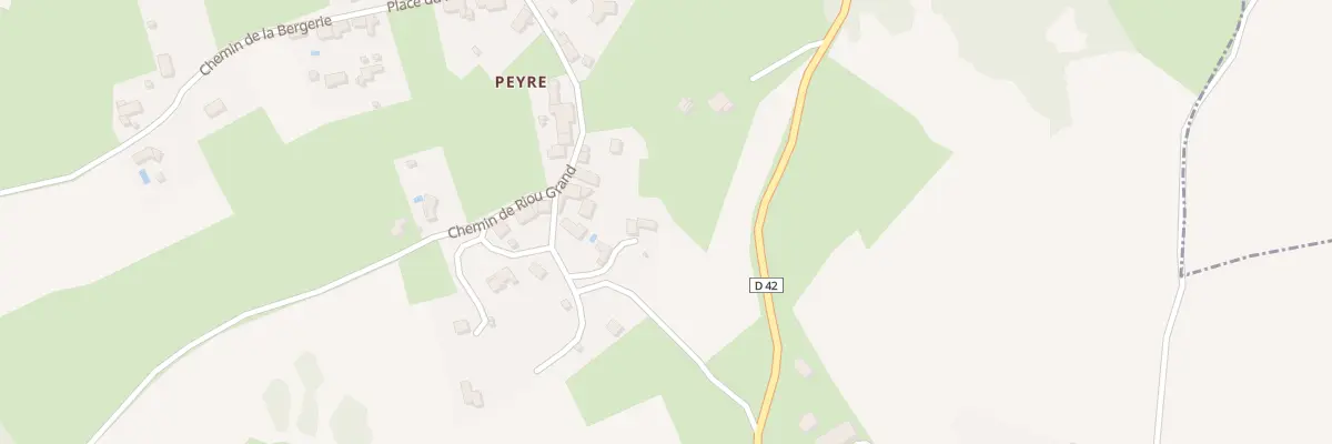 Plan du 5195 Peyre à Beaux