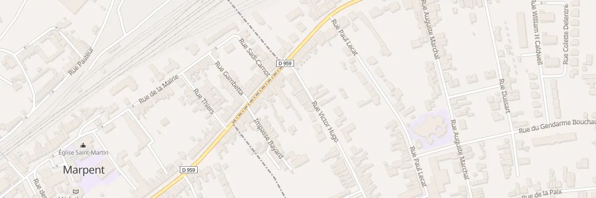 Plan du 55 Rue Victor Hugo à Jeumont
