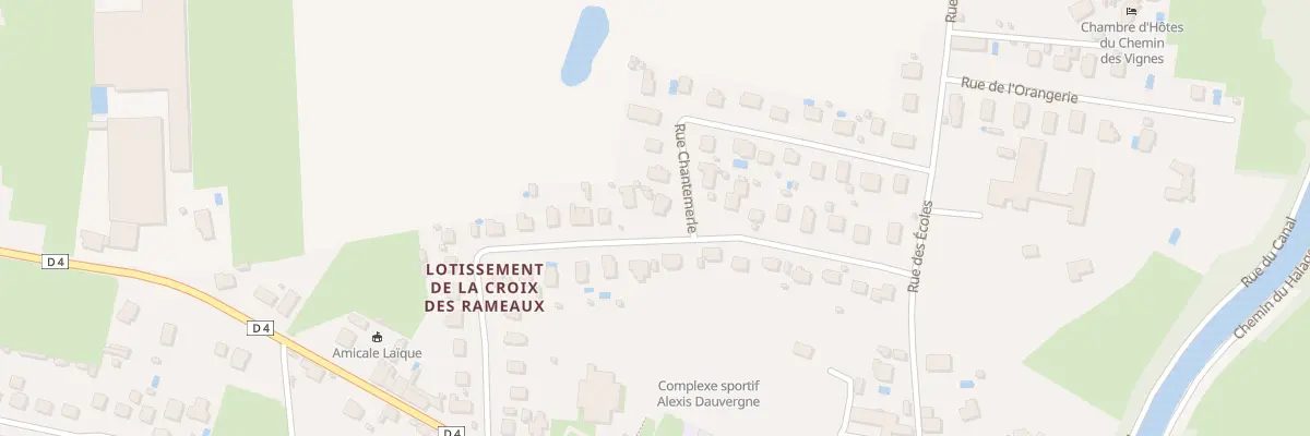 Plan du 1 Rue Chantemerle à Briennon