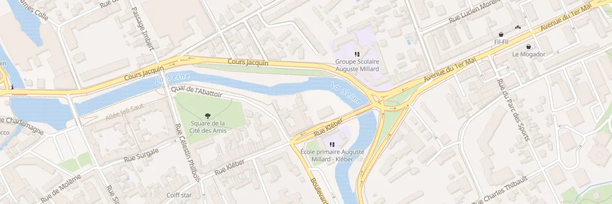 Plan du 93B Rue Kleber à Troyes