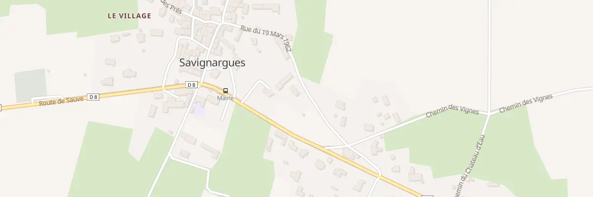 Plan du 5043 Rue du 19 Mars 1962 à Savignargues