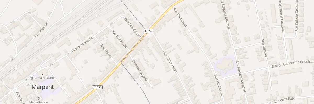 Plan du 63 Rue Victor Hugo à Jeumont