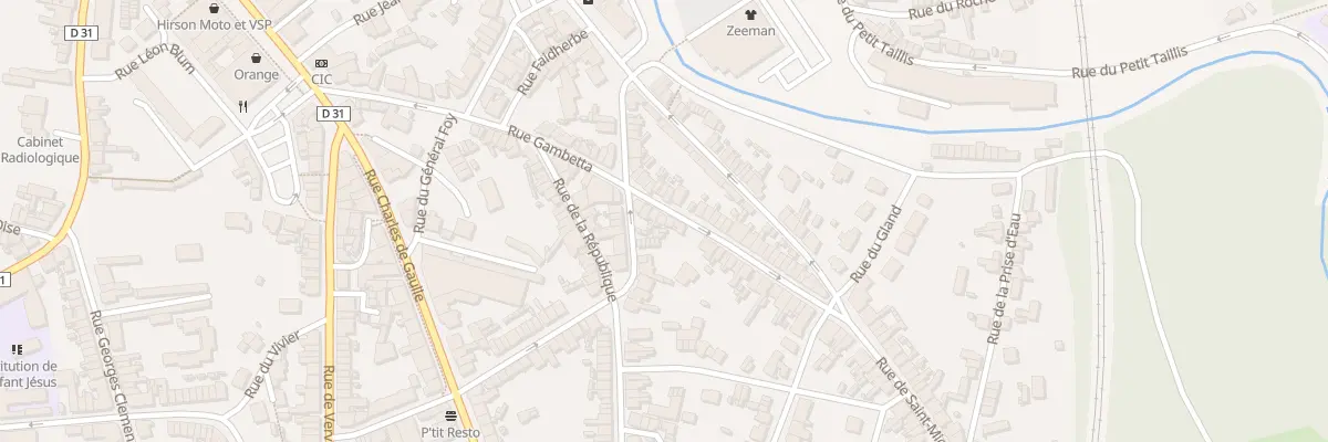 Plan du 38 Rue Gambetta à Hirson