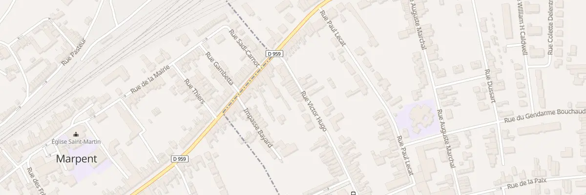 Plan du 73 Rue Victor Hugo à Jeumont