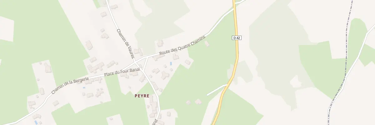 Plan du 200 Rte des Quatre Chemins à Beaux