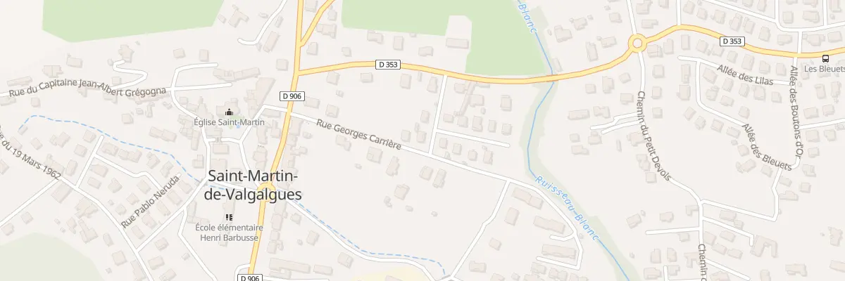 Plan du 3 All Péchiney à Saint-Martin-de-Valgalgues