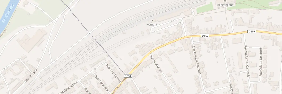 Plan du 575 Rue Léon Blum à Jeumont
