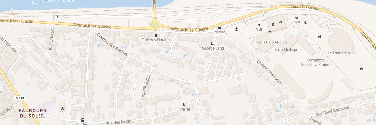 Plan du 273 Che des Prairies à Alès