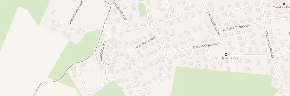 Plan du 7 Rue des Genêts au Coteau