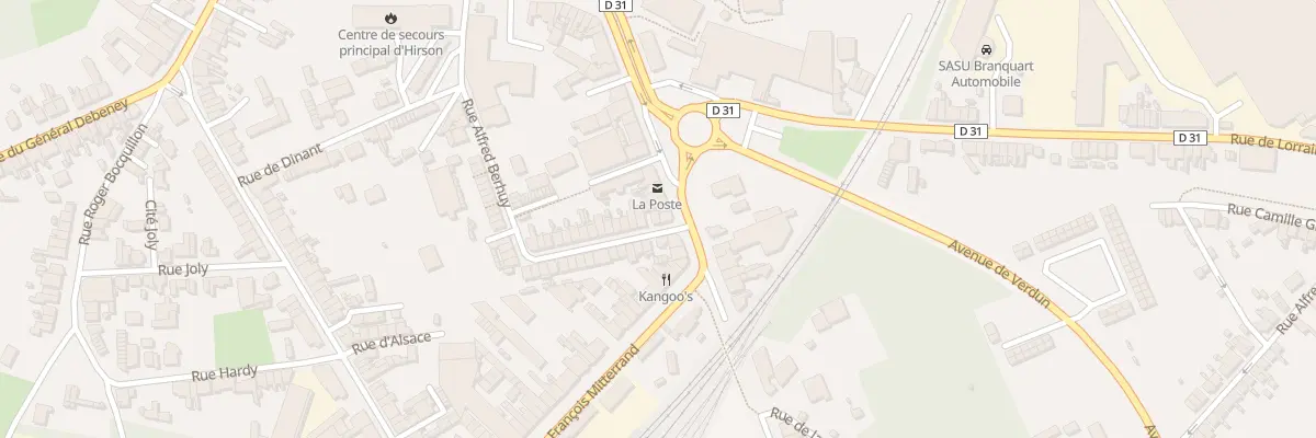 Plan du 2 Rue Alfred Berhuy à Hirson