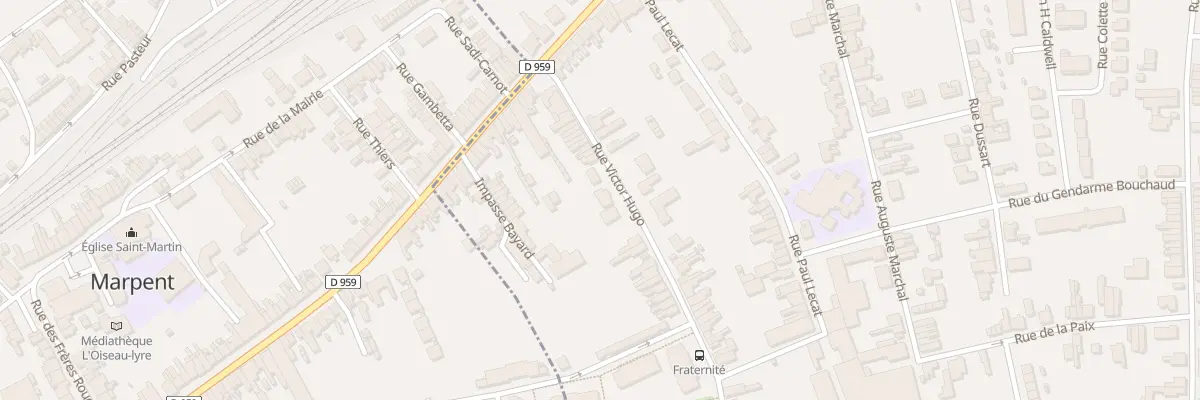 Plan du 107 Rue Victor Hugo à Jeumont
