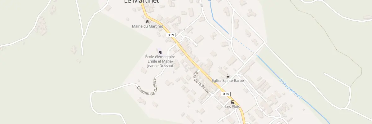 Plan du 583 Rue de l’Humanité au Martinet