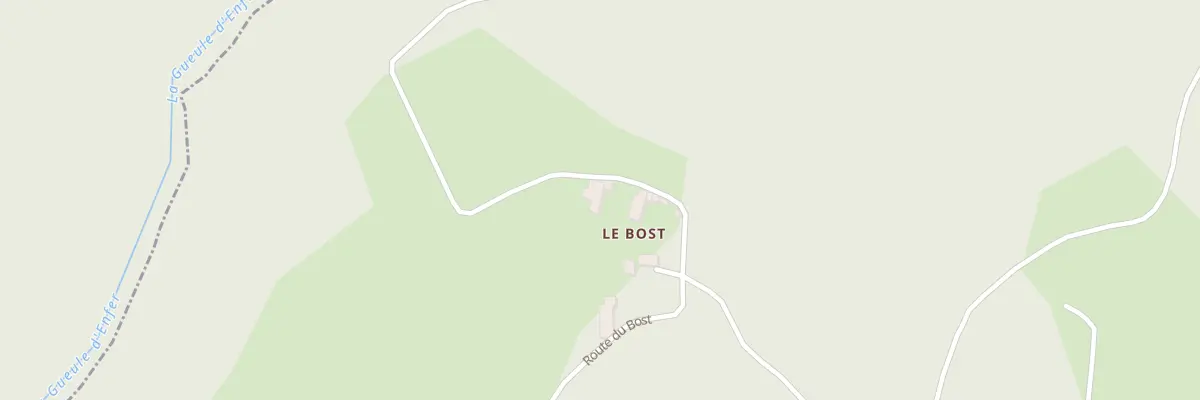 Plan du 1343 Rte du Bost à Chenereilles