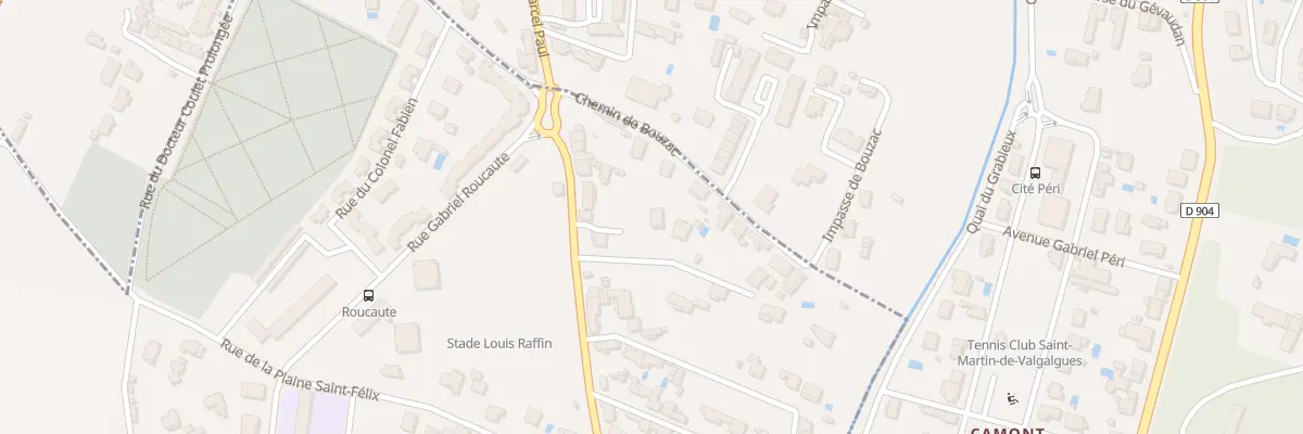 Plan du 48B Rte de Saint Martin à Alès