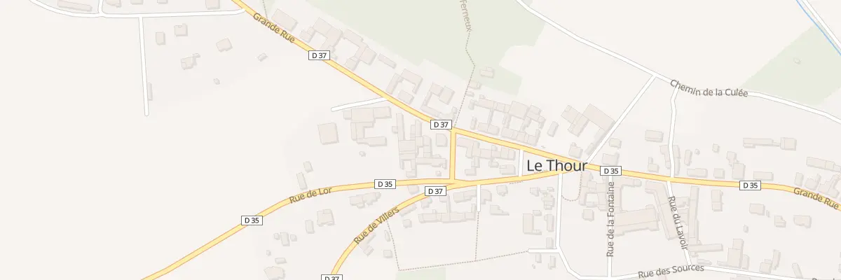 Plan du 5073 Le Thour Haut au Thour