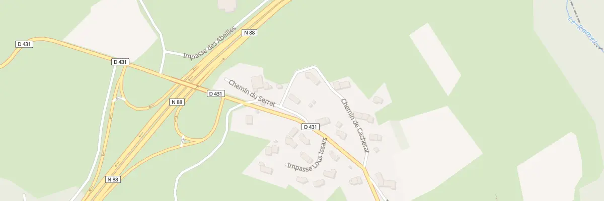 Plan du 5028 Le Bourg à Bessamorel