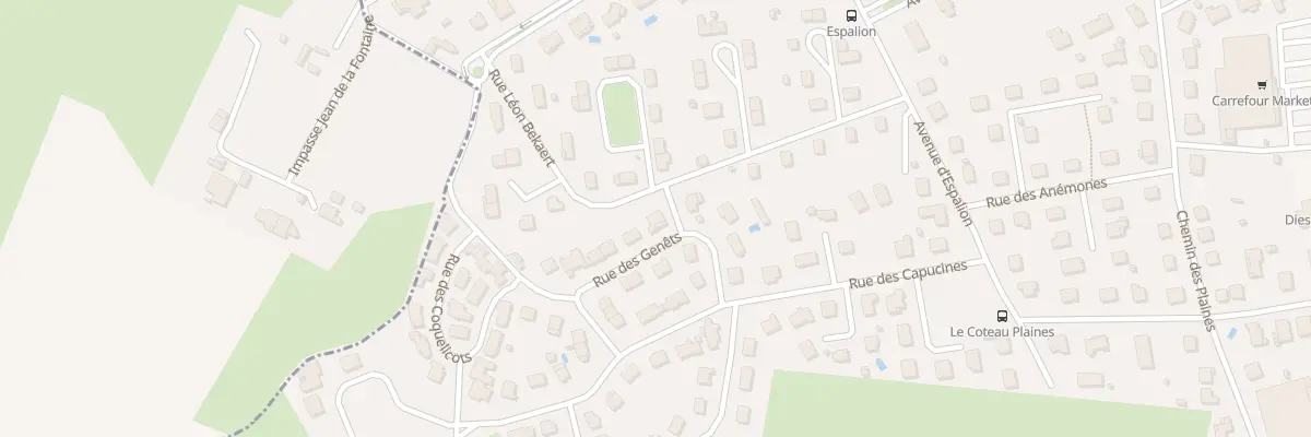 Plan du 8 Rue des Genêts au Coteau